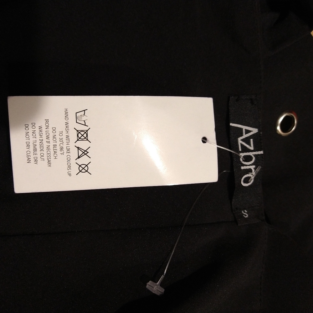 Azbro/ Black Mini Dress Size: Small (NWT) - Picture 7 of 7
